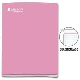 Cuaderno Deluxe Cuadriculado Minerva Magnus A S Lido Rosado Hojas