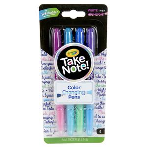 Boligrafo Crayola Take Note Color Changing X4