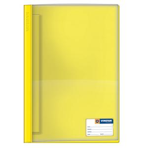 Folder Oficio Tapa Transp Con Fastener Amarillo Claro Vinifan