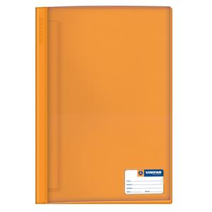 Folder Oficio Tapa Transp Con Fastener Naranja Vinifan