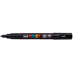POSCA Negro - Juego completo de 7 bolígrafos (PC-17K, PC-8K, PC-5M, PC-3M,  PC-1M, PC-1MR, PCF-350)