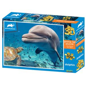 Rompecabezas 3D 500Pz Delfin Y Tortuga