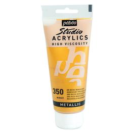 Pintura Acrílica Artesco Perlada Metálica Dorado 30 Ml