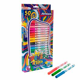 MARCADOR JUEGO PUNTA FINA 24 COLORES FINELINER ARTESCO • Clip