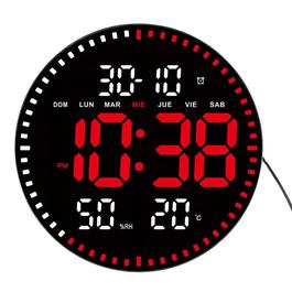 Reloj Digital Led De Pared Control Remoto Temperatura Alarma Jh-2860