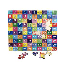 Rompecabezas Madera Evaflex Número Del Al 100 100 Piezas