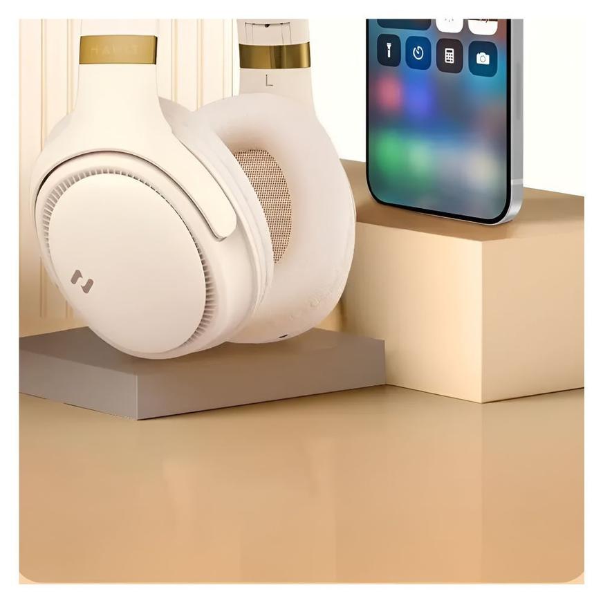 Audífono Bluetooth Havit Multifunción H630 Crema| Tai Loy