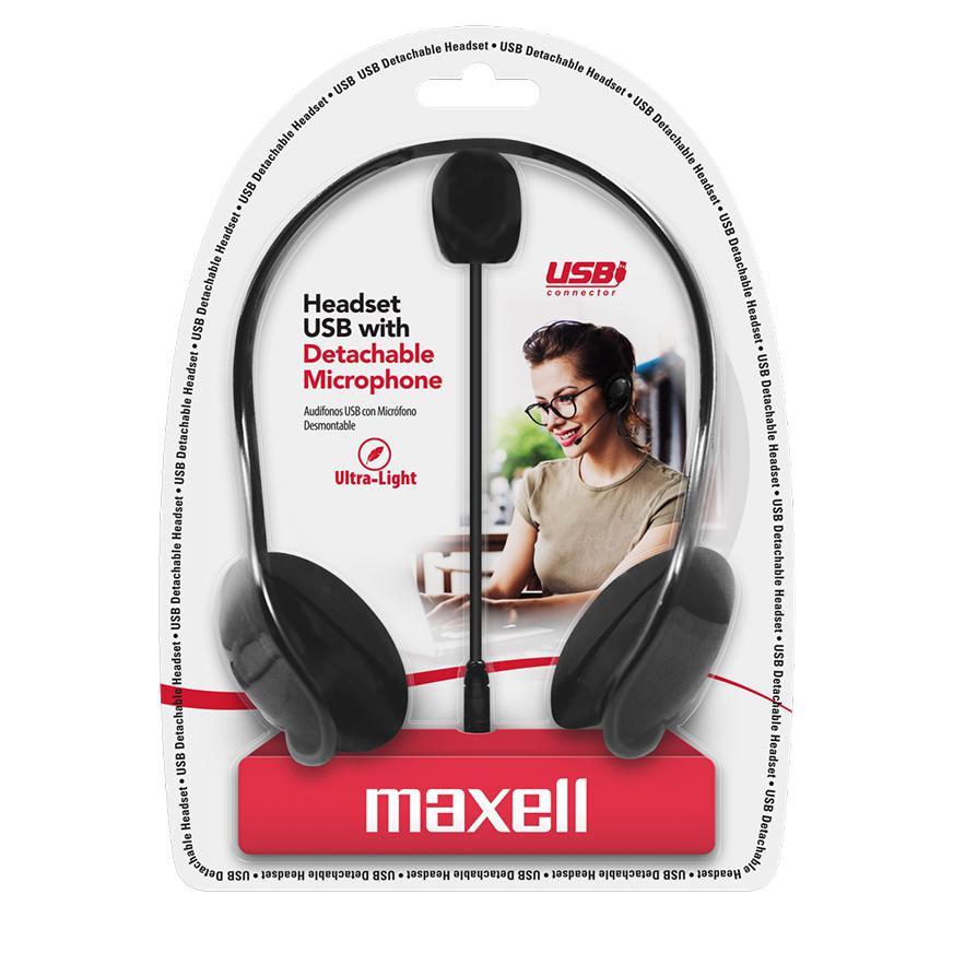 Audífonos MAXELL Headset Neckband Usb