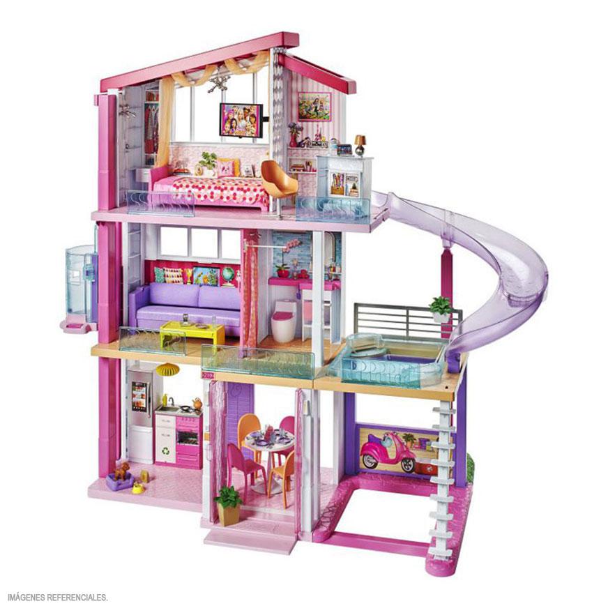 Una gran casa de muñecas de madera accesorios casa de ensueño 4 habitación 3 niveles jardín 6858 
