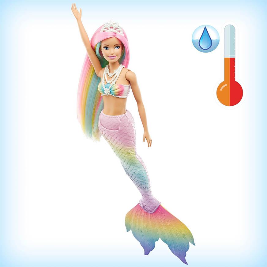 Muneca BARBIE Sirena Arcoiris Magico tailoy .bo