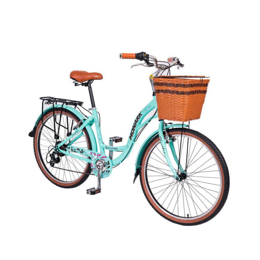 datos Imperio Presentador Bicicleta Monark Romantic 26'' Verde Agua Mujer - Tai Loy