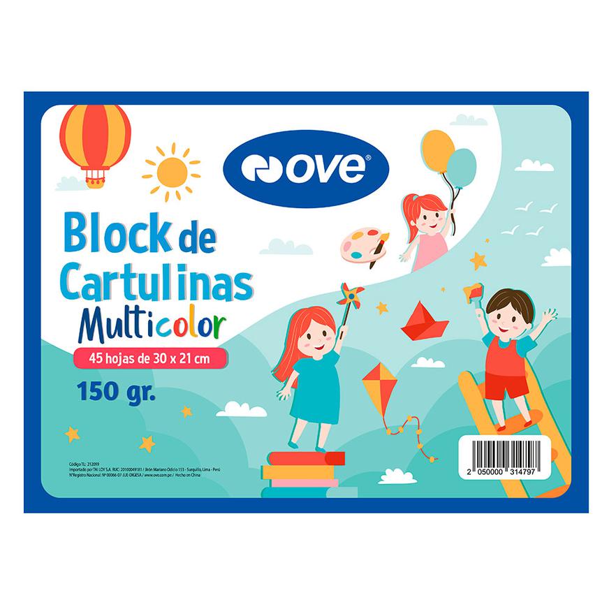 BLOCK DE CARTULINAS BLANCAS A4