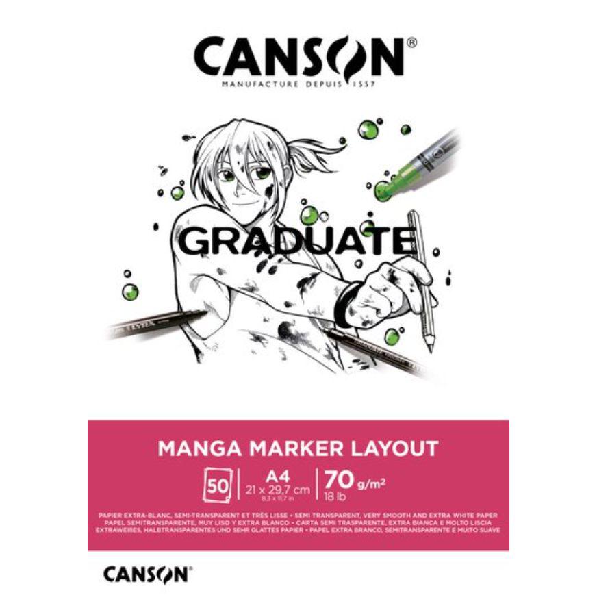 Block Marker CANSON A3 50 hojas 70 gramos Graduate