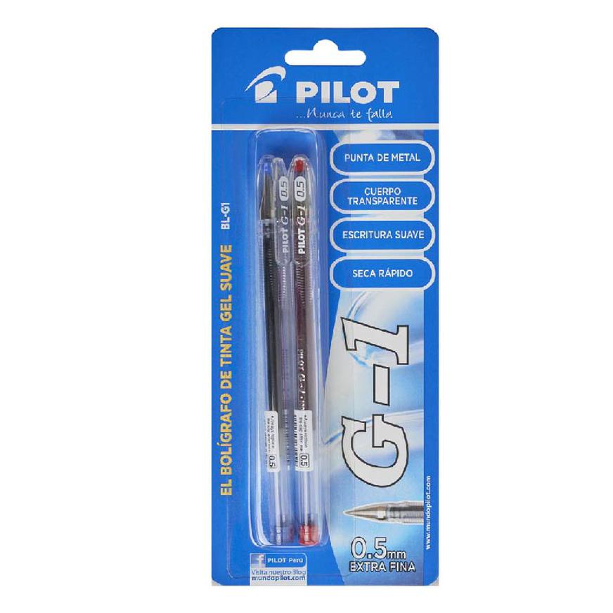 Boligrafo Pilot G-1 tinta gel, punta fina 0.5 mm G1