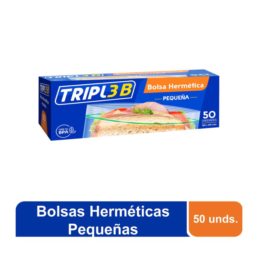 Bolsas Herméticas TRIPLE B Chica X 50 und