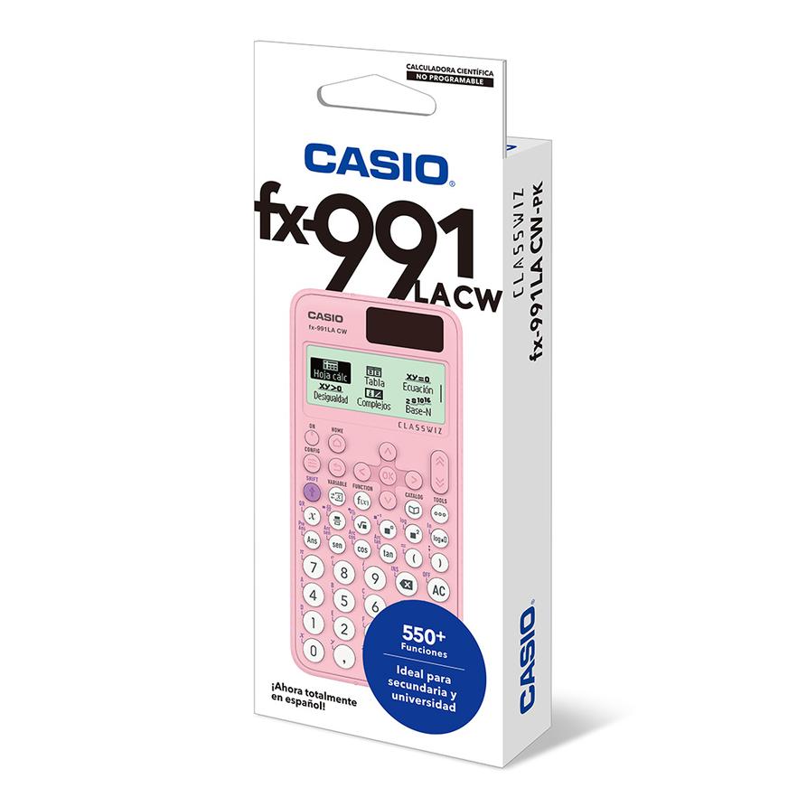 Calculadora Científica Casio Fx-991Lacw Rosado Tai Loy