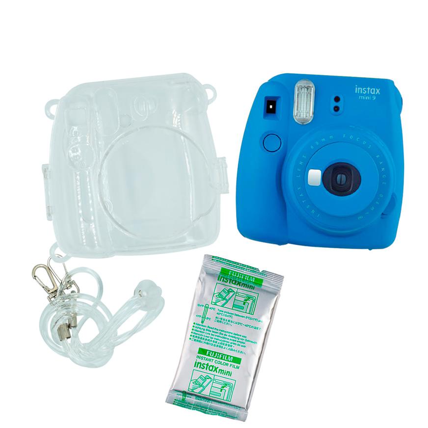 Cam Instax Mini9 Azul+Pack10+Est