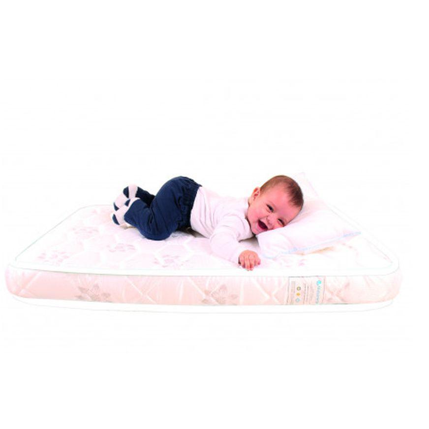 PROTECTOR MATERNELLE ACOLCHADO IMPERMEABLE PARA COLCHON PACK & PLAY BLANCO