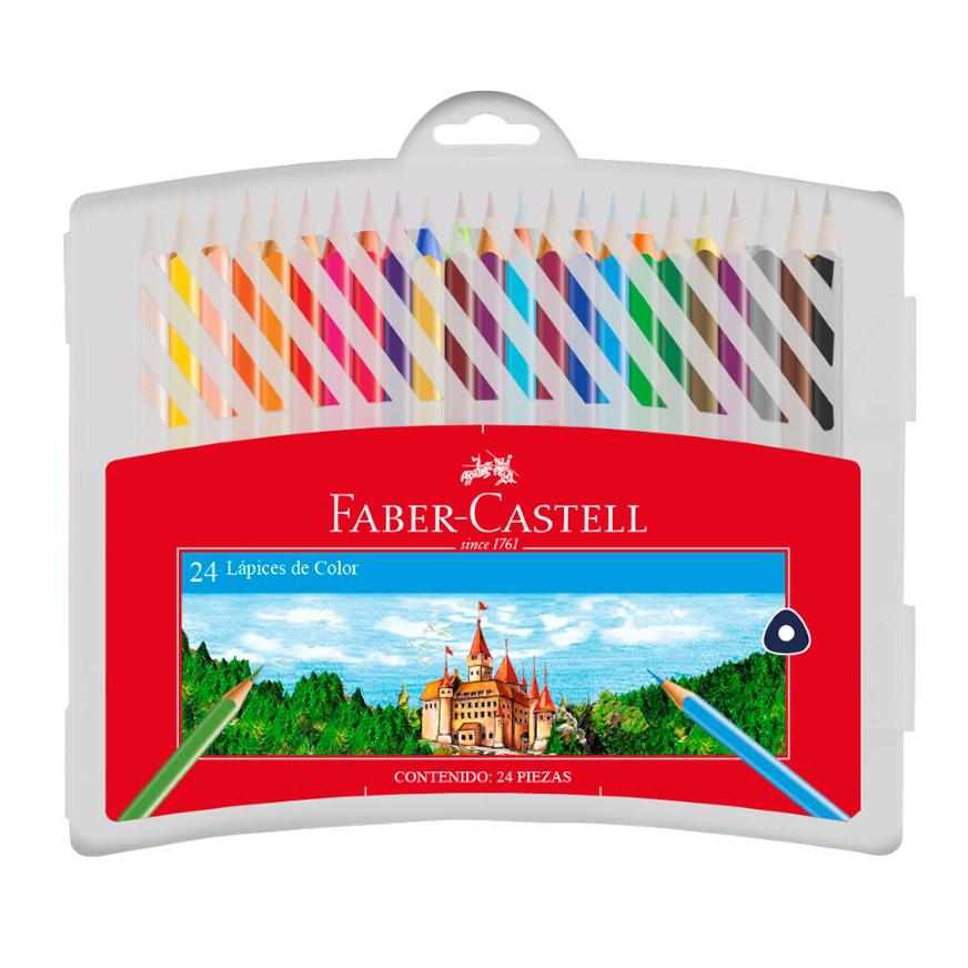 Colores Largos Faber Castell Estuche Rígido X 24 Und