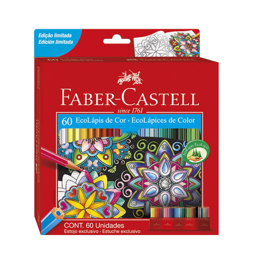 Lápices de colores Faber-Castell Ecolapiz Grip estuche x 24