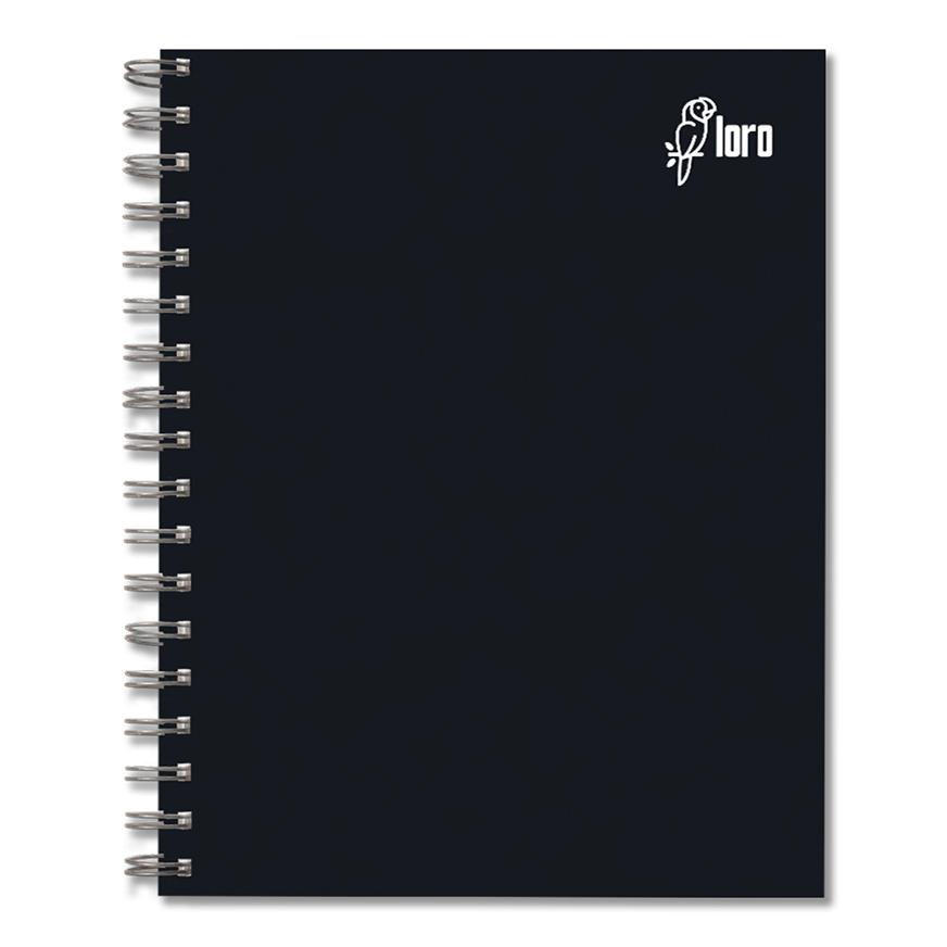 Cuaderno de tapa dura de dibujo negras de 200 hojas x 2