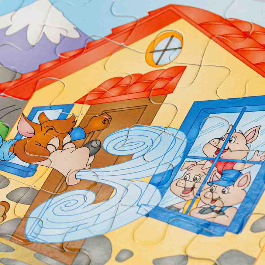 Cuento Con Ompecabezas Tres Cerditos (Dgraf)