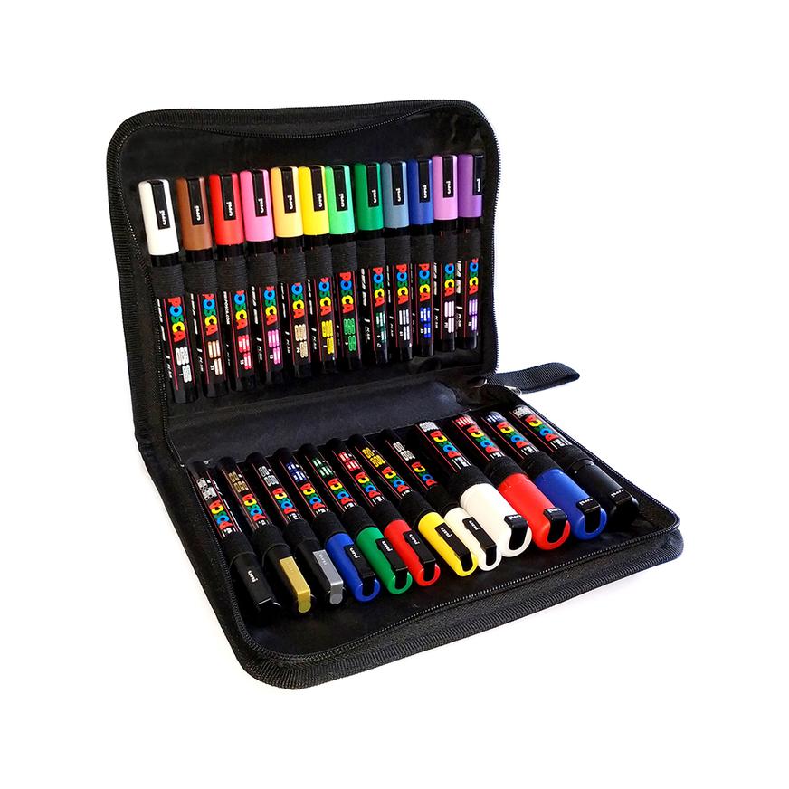8 marcadores Posca de 3.3 ft, bolígrafos Posca para suministros de arte,  suministros escolares, arte rupestre, pintura de tela, marcadores de tela