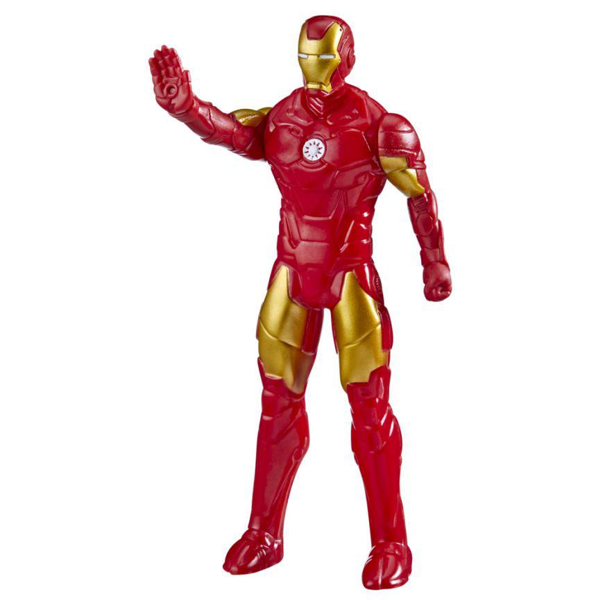 Avengers - Figura Mech Strike de Iron Man de 15 cm con accesorio de batalla  - Marvel