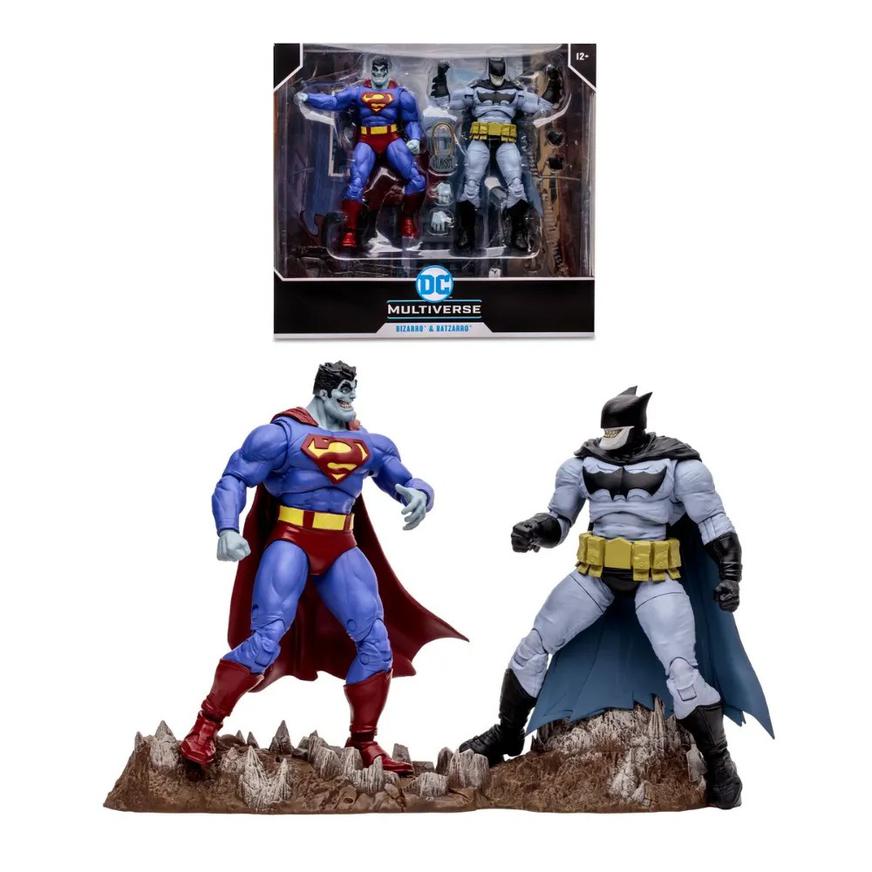 Figuras Bizarro y Batzarro Mc Farlane Dc Collector 18cm Und