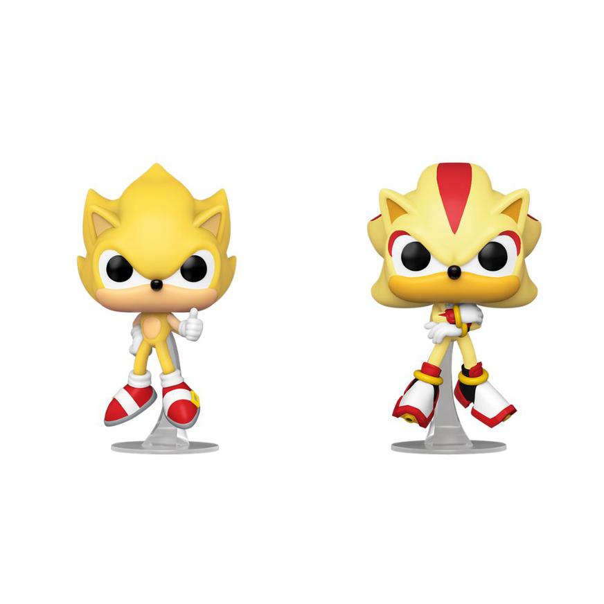 Funko Pop Super Sonic y Shadow 2 Pack Flocked | Tai Loy