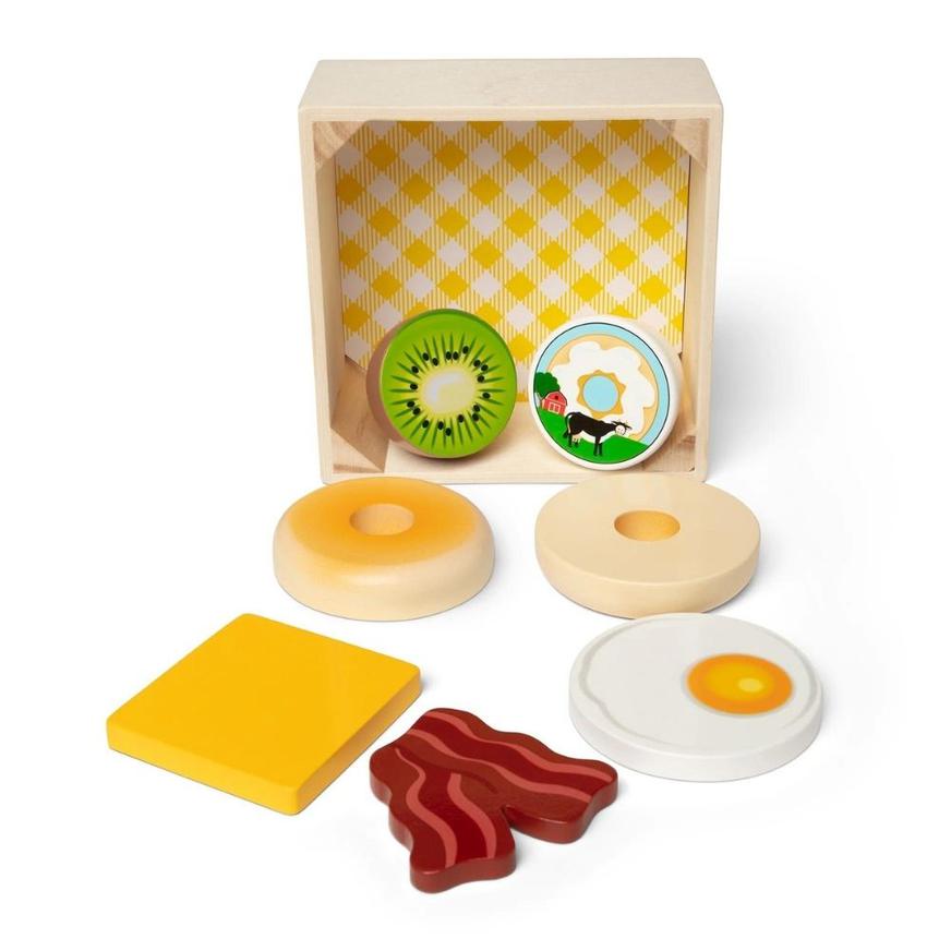 Juego De Sushi De Madera Melissa & Doug – 24 Piezas Con Rollitos Que Suenan Al Cortar, En Caja De Almacenamiento, A Partir De 3 Años