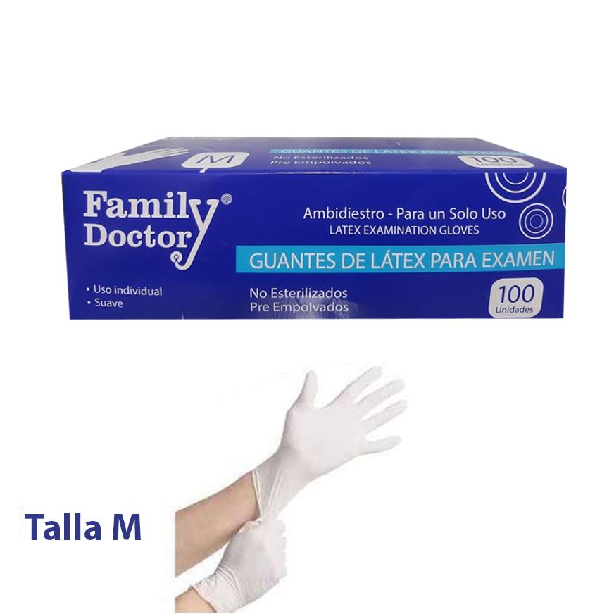 Guante Latex T-M Cax100 Family Doctor