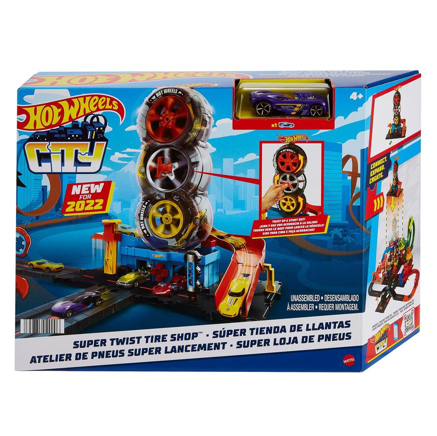 Vehículo Hot Wheels City Súper Tienda de Llantas Tai Loy