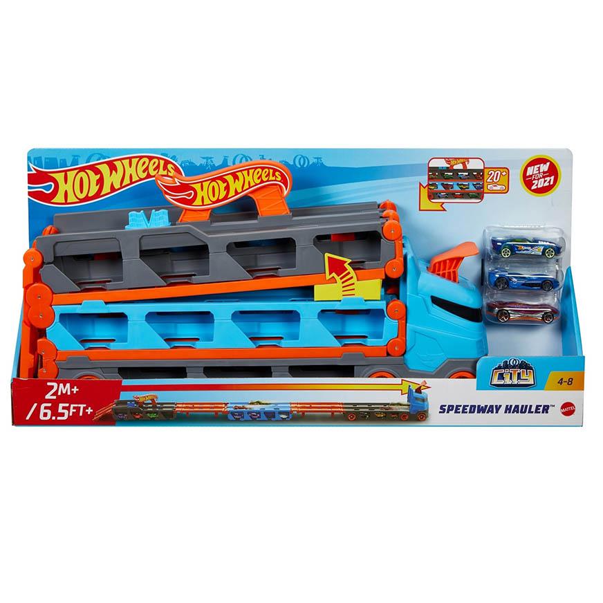 Camión Hot Wheels Remolque Y Pista De Carreras Tai Loy