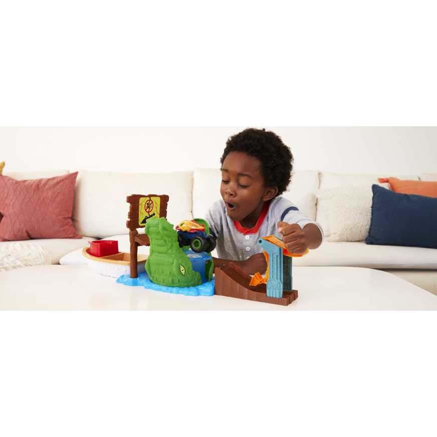 HOT WHEELS PISTA DE JUGUETE ATAQUE DEL COCODRILO HAMBRIENTO