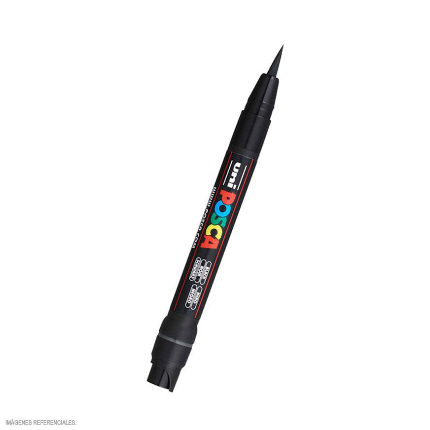POSCA Posca PCF-350 Marcador de pintura, punta de pincel, 1 - 10 mm, Negro  - Rotuladores para pizarra blanca Kalamazoo