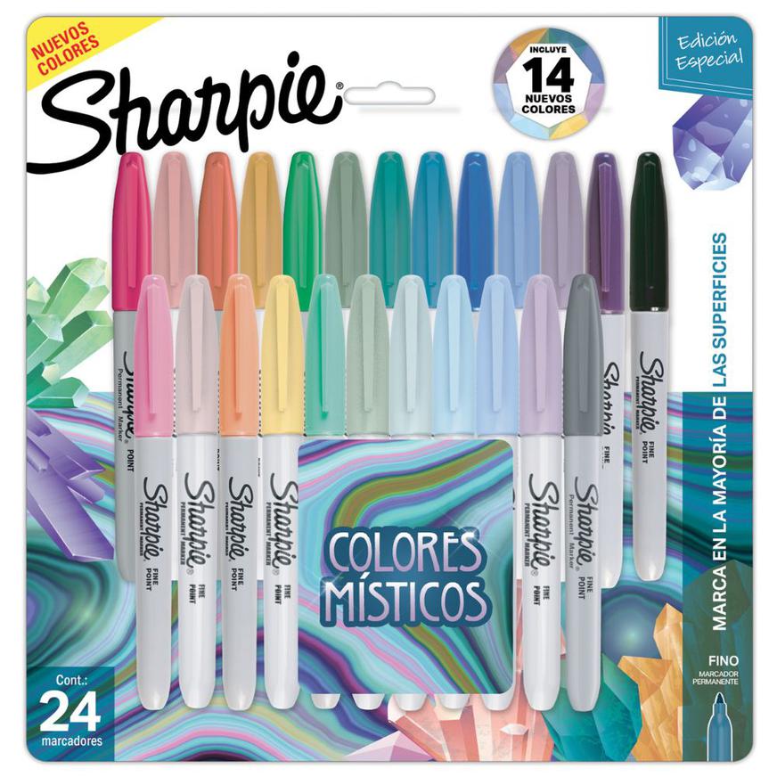 Sharpie Juego de marcadores permanentes de edición especial, punta fina,  colores surtidos, 21 unidades