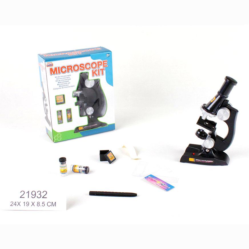 Microscopio de juguete educativo, kit de microscopio para niños