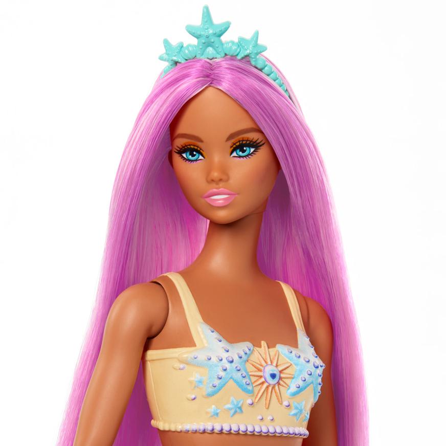 Muñeca Barbie Ensueño Sirena Con Cabello Morado Tai Loy