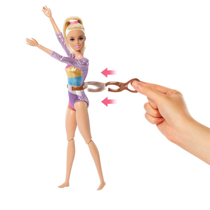 Muneca BARBIE Gimnasta Con Cabello Rubio tailoy .pe