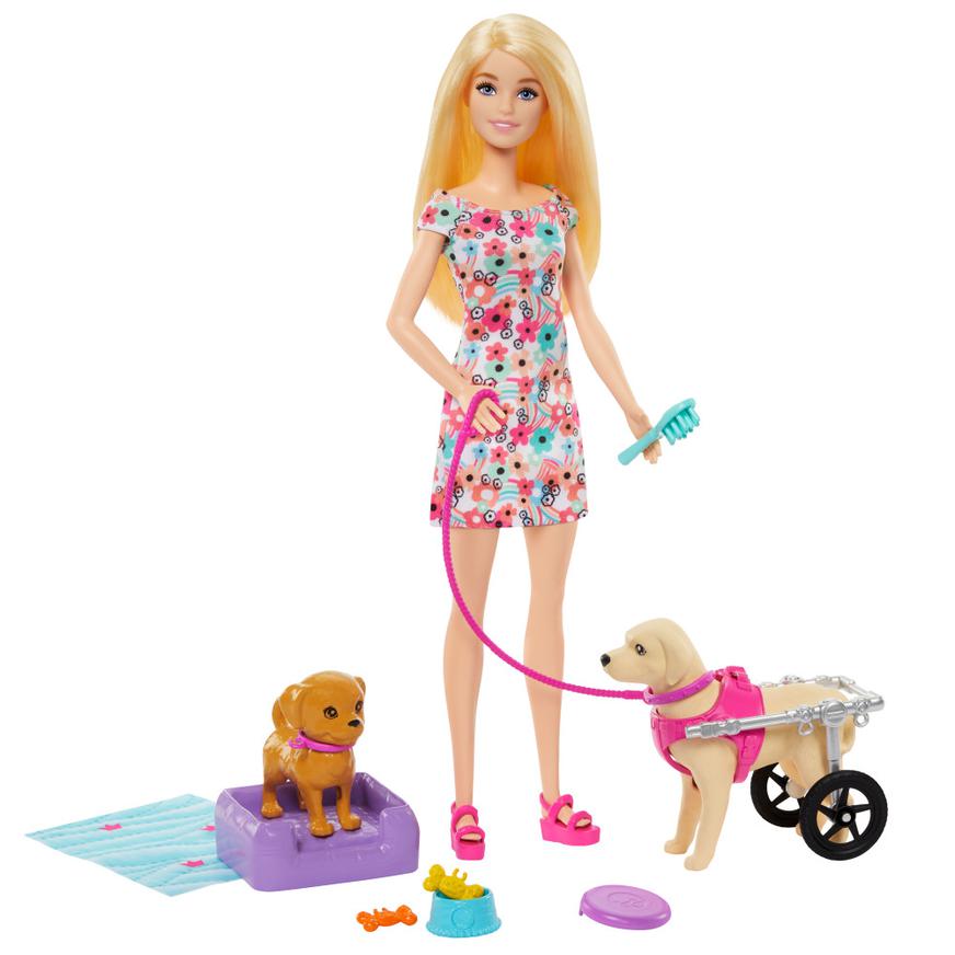 Barbie con bicicleta y perritos online