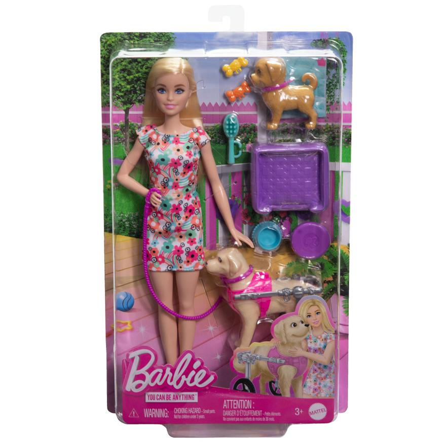 Muneca BARBIE Paseo Perrito Con Silla De Ruedas tailoy .pe