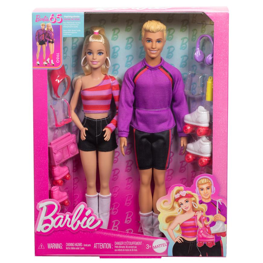 Muñeca Barbie Y Ken Patines Fashion Aniversario 65