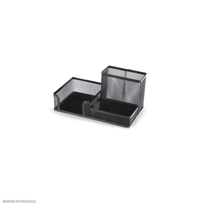 Bandejas de metal para escritorio 3/1 Negro – Suplidora Renma, S.R.L.