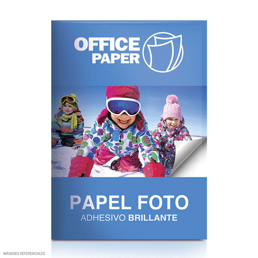papel adhesivo fotografico brillante