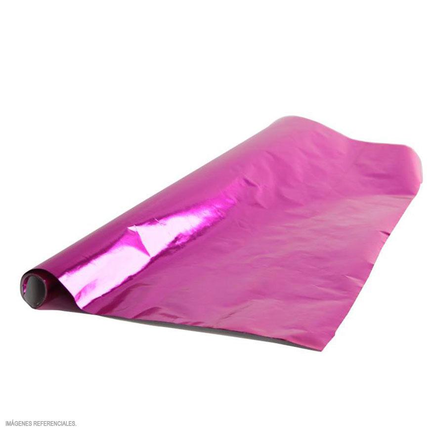 PAPEL OROPEL PLATINA FUCSIA X UND