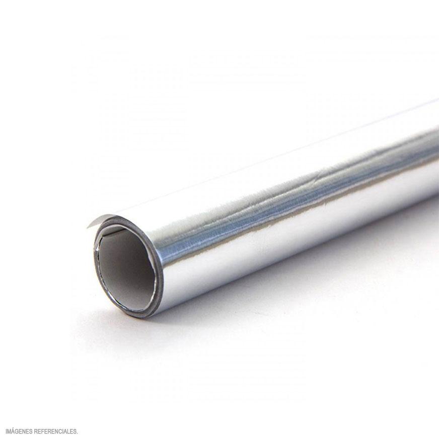PAPEL OROPEL PLATINA PLATEADO X UND