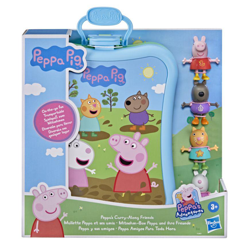  Peppa Pig Toys Peppa's Family Home Combo , juego de casa con 4  figuras y automóvil, juguetes preescolares para niñas y niños de 3 años en  adelante : Juguetes y Juegos
