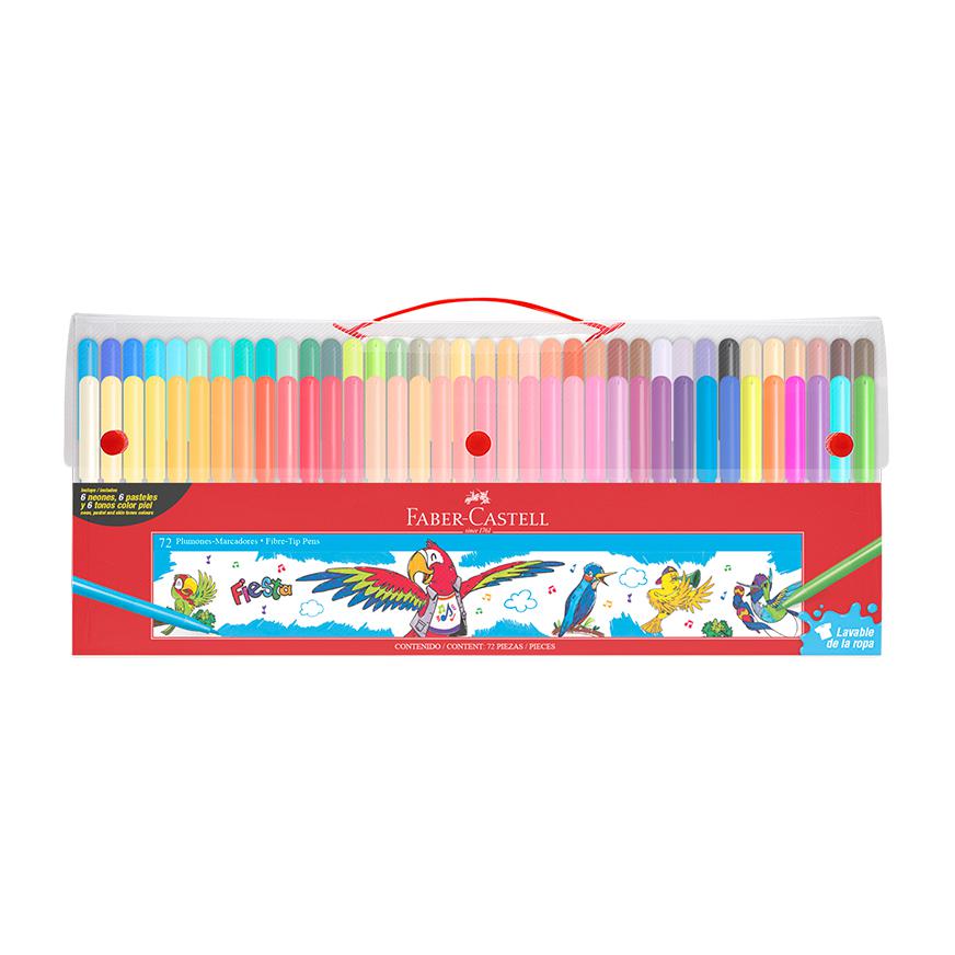 Rotuladores Faber-Castell 50 Colores, lavables