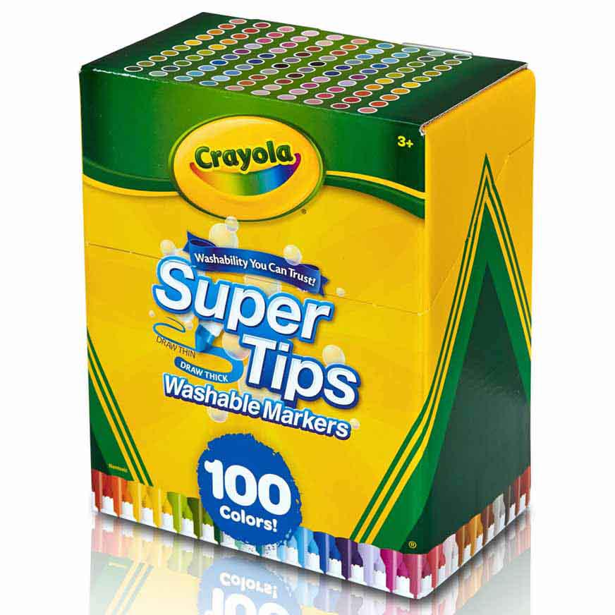 Crayola - Maletín 25 rotuladores lavables, Crayola Actividades